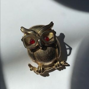 Vintage Coventry Professor Owl Brooch